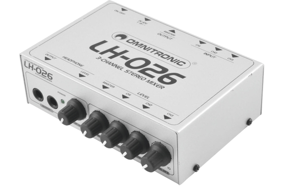 Omnitronic LH-026 Mixeur Stéréo 3 Canaux image 2