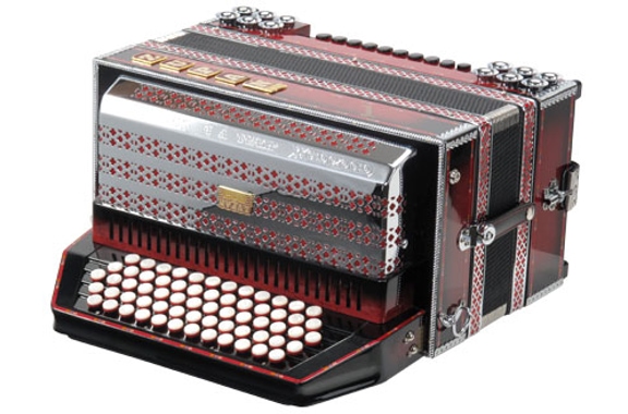 Zupan Juwel VD Harmonika D-G-C-F-B, Shadow Red image 2