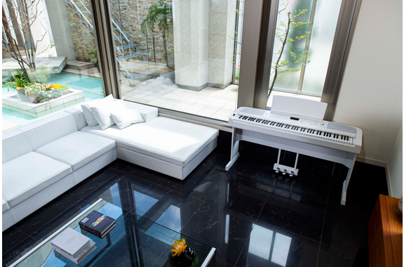 Yamaha DGX-670 WH Portable Piano Set Bianco image 2