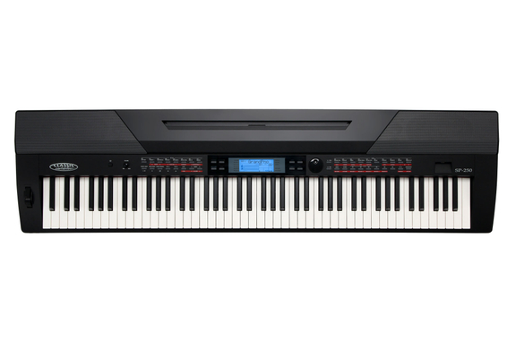 Classic Cantabile SP-250 BK Stagepiano noir Set Deluxe incluant support, banc, casque et méthode image 2