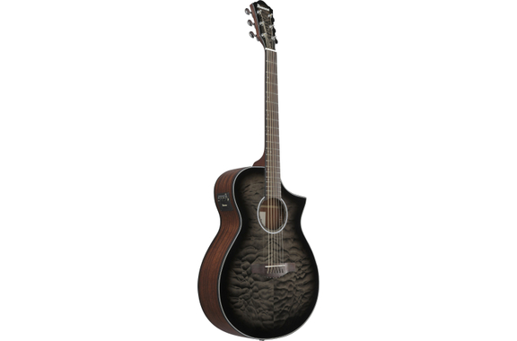Ibanez AEWC16QA-TKH Westerngitarre Transparent Black Sunburst Gloss image 2