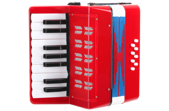 Classic Cantabile Bambino Kinder-Akkordeon Set, Rood, 8 Bassen image 2