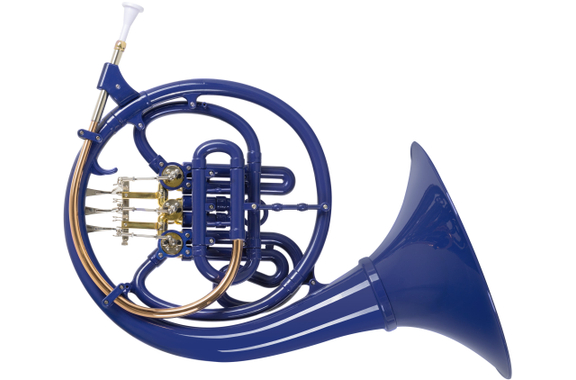 Classic Cantabile WH-30BL MardiBrass Corno Francese in Bb in Plastica Blu image 2