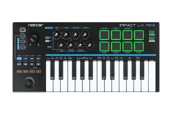 Nektar Impact LX Mini USB MIDI Keyboard Controller Set image 2
