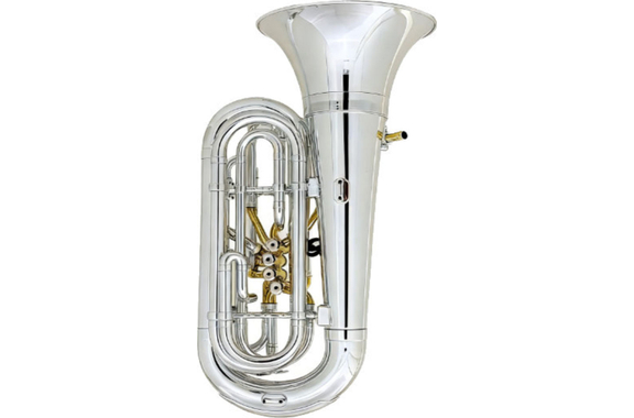 Classic Cantabile KT-20GD MardiBrass Kunststof C-Tuba Zilver image 2