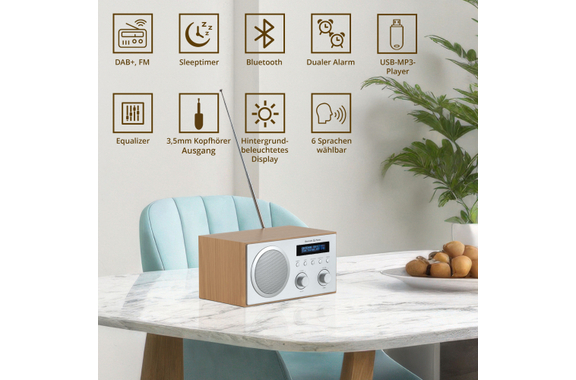Bennett & Ross DAB-258 NT Vikedal DAB/FM-Radio mit Bluetooth image 2