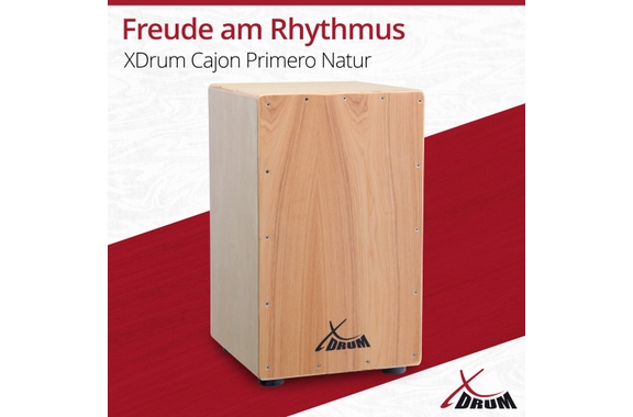XDrum Cajon Primero Natur incl. escuela de cajón y bolsa image 2