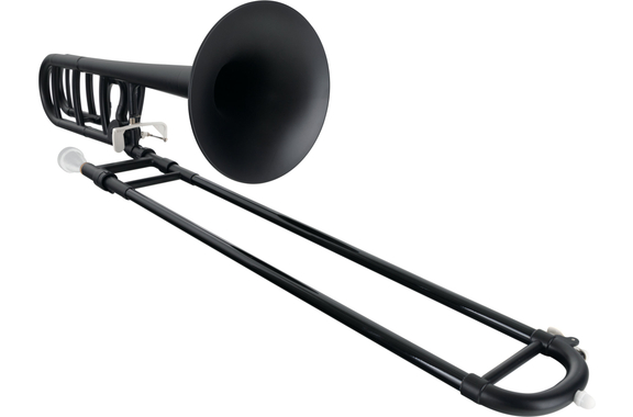 Classic Cantabile MardiBrass Trombón Cuarto de Plástico Bb/F mate negro image 2