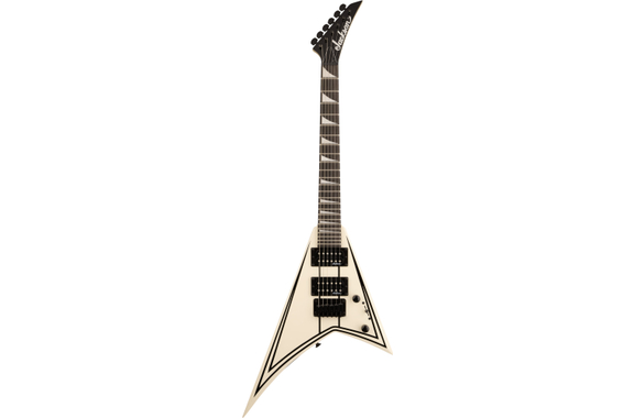 Jackson JS Series RR Minion JS1X Snow White with Black Pin Stripes image 2