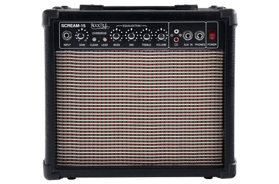 Set Completo Rocktile Add On para Guitarras Eléctricas Medium incl. Amp, Funda, Correa, Soporte, Cable y Púas image 2