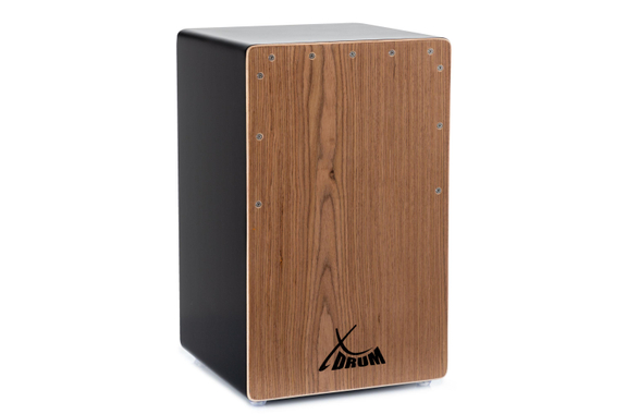 XDrum Cajon Primero Bass Port Black/Walnut Set incl. Escuela de Cajón y Funda image 2