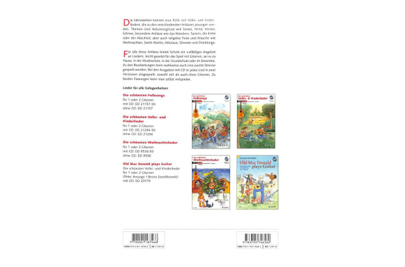 Die schönsten Volks- & Kinderlieder für Gitarre + CD image 2