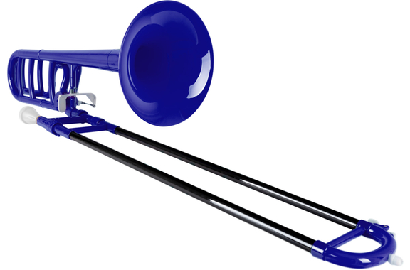 Classic Cantabile MardiBrass Trombone Quart en plastique Bb/F bleu image 2