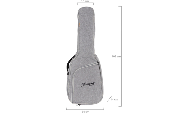 Shaman KGB-103 GY Premium-Line Borsa per Chitarra Classica Grigia image 2