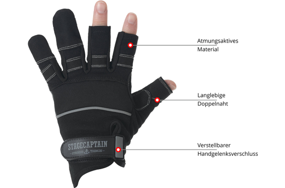 Stagecaptain RGL-2F Rigger Handschoenen Maat L 5x Set image 2