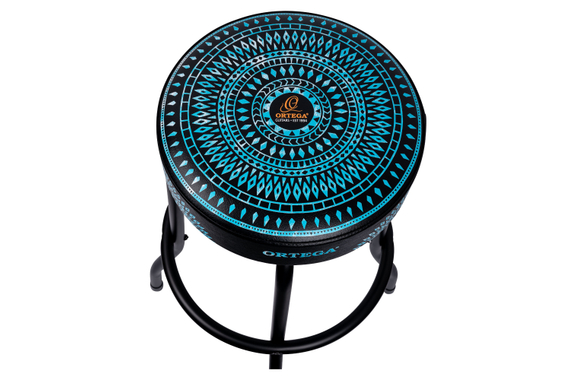 Ortega OBS30-BLKC 30" Bar Stool Blue Kaleidoscope image 2