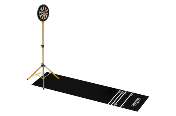 Stagecaptain DBS-1715 BullsEye Pro Dianas De Dardos + Soporte y Set De Alfombra Oro image 2