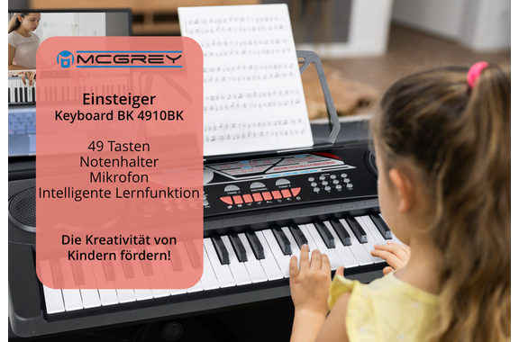 McGrey BK-4910BK Keyboard Noir - Set Avec Méthode image 2