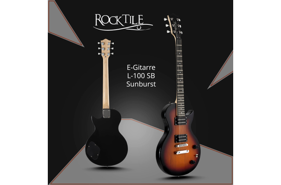 Rocktile L-100 SB Guitare Électrique Sunburst Set avec Accessoires image 2