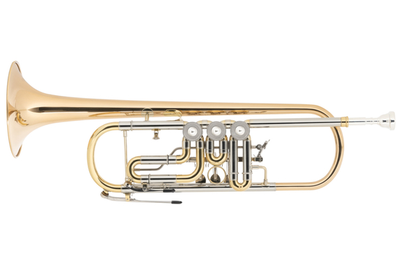 Classic Cantabile TR-43G Bb Concert Trumpet Gold Brass image 2
