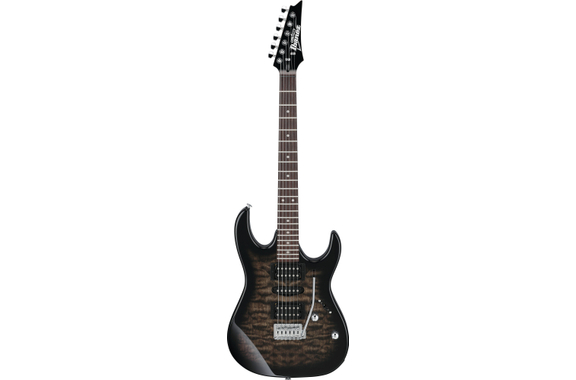 Ibanez GRX70QA-TKS Transparent Black Sunburst image 2
