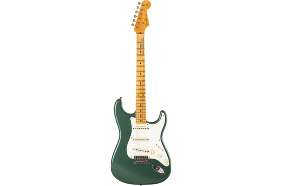 Fender Custom Shop Time Machine 1956 Stratocaster Journeyman Relic Aged Sherwood Green Metallic image 2