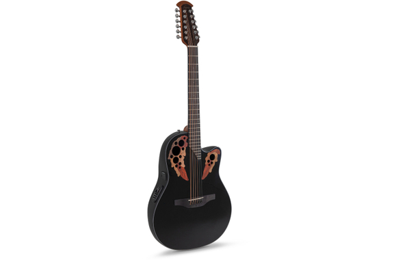 Ovation Celebrity Elite CE4412 Mid Cutaway 12-String Black image 2