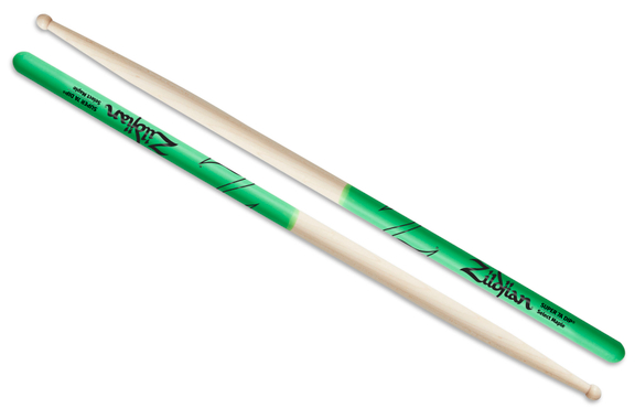 Zildjian Super 7A Maple Green DIP Drumsticks image 2