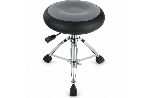 XDrum Drum Throne Pneumatic Donut Gray image 2
