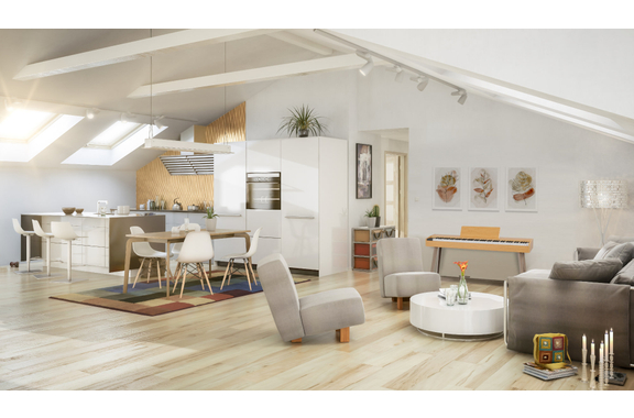McGrey DP-17 AL Design Piano helle Esche image 2