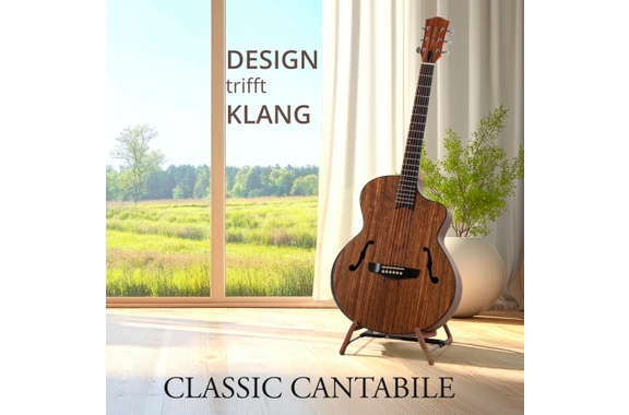 Classic Cantabile SHG-2WN LaBelle Western Guitar Set image 2