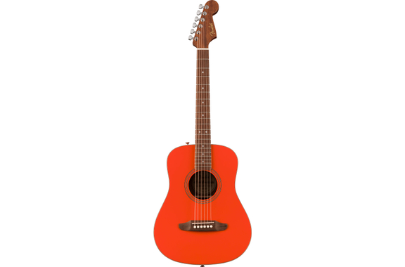 Fender California Standard Redondo Mini Spruce Top Fiesta Red Starter Set image 2