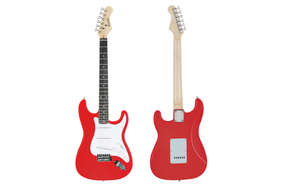 Set Chitarre Elettrica Rocktile Banger's Pack Red con Amplificatore, Custodia, Accordatore, Cavo, Cinghia, Corde e Scuola con CD/DVD image 2