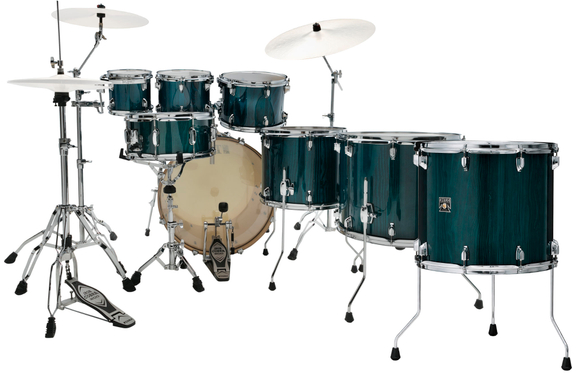 Tama CL72R-PGHP Superstar Classic Drumkit + 18" Tom Gloss Sapphire Lacebark Pine image 2