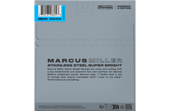 Dunlop Marcus Miller Stainless Steel 045/125 image 2