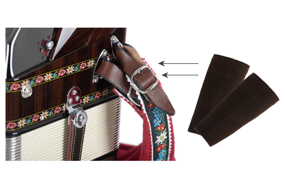 Alpenklang Strap Protector Dark Brown image 2