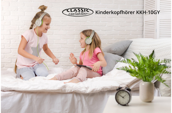 Classic Cantabile KKH-10 GY Kinderkoptelefoon met kabel en volumebegrenzer image 2