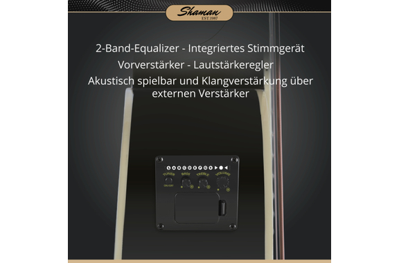 Shaman AB4-50CE-BK Bajo Acústico Negro image 2