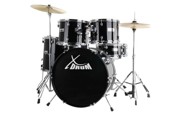 XDrum Semi 20" Studio Batterie Midnight Black Set + Amortisseurs image 2