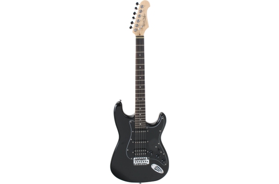 Rocktile Pro ST60-BK E-Gitarre All Black Softcase Set image 2