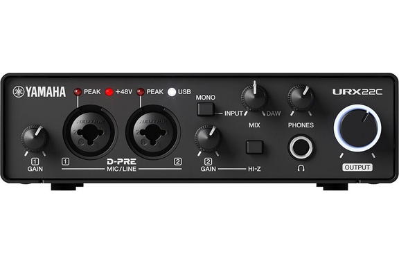 Yamaha URX22C Interfaz de Audio Negra image 2