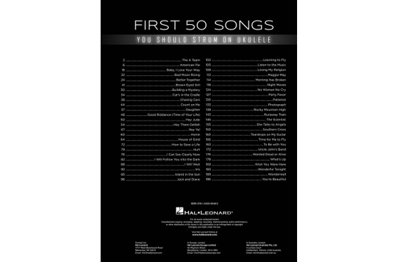Les 50 Premières Chansons à Gratter au Ukulélé image 2