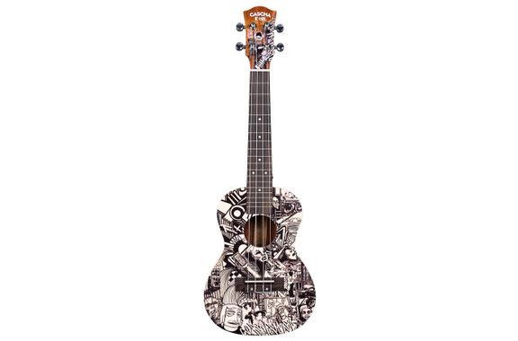 Cascha Art Series Konzert Ukulele Sketch  - 1A Showroom Modell (Zustand: wie neu, in OVP) image 2