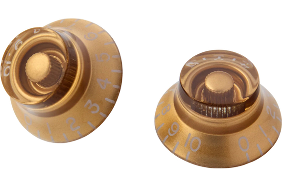 Gibson Top Hat Knobs Gold 4 pc. image 2