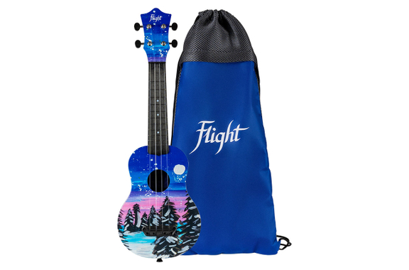 Flight UTS-42 Snow Ultra Travel Ukulele Set image 2