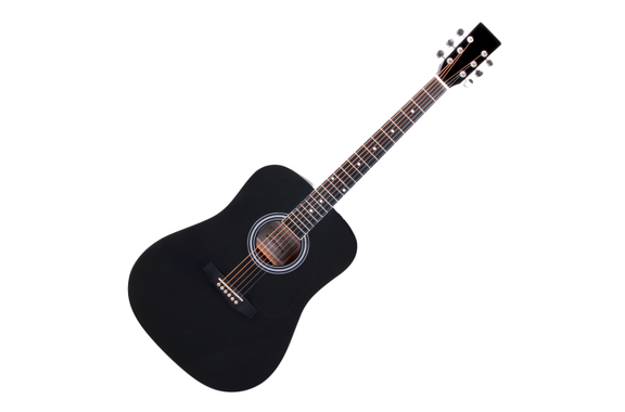 Classic Cantabile Westerngitaar Starterset incl. 5-delige Accessoireset zwart image 2