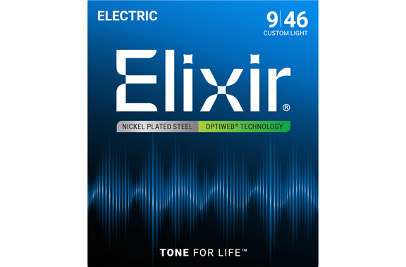 Elixir 19027 Electric Optiweb Custom Light 3er Set image 2