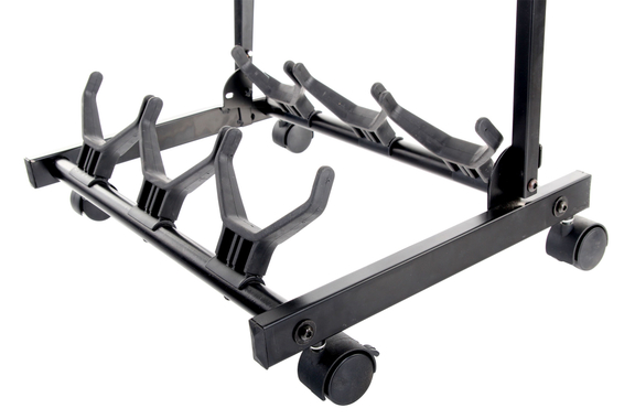 Rocktile Multistand 3-fach Gitarrenständer mit Rollen für E/A-Gitarre image 2