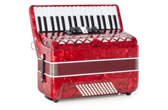 Classic Cantabile 72 Bass Akkordeon "Secondo V" Rot  - Retoure (Zustand: sehr gut) image 2