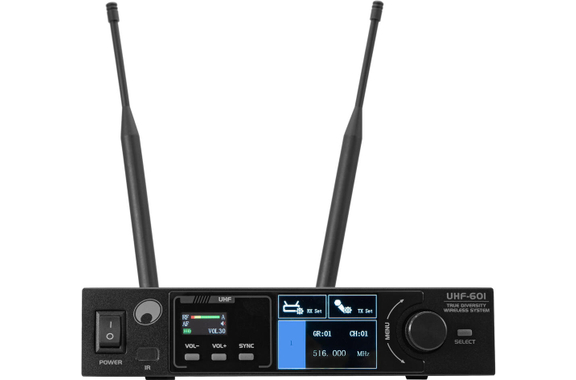 Omnitronic UHF-601 1-Kanal-Funkmikrofon-System 823-832/863-865 MHz image 2